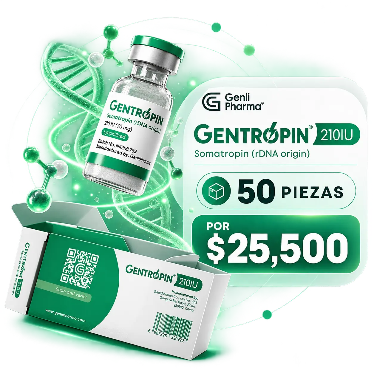 50 GENTROPIN 210IU